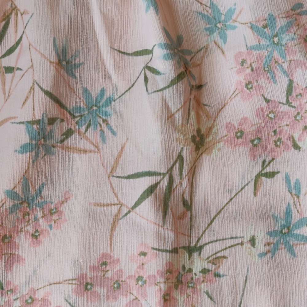 Pastel Pink Floral Bodice dress size M